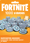 Fortnite 1000 V-Bucks Epic Games Gift Card