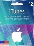 ITUNES GIFT CARD $2 USD USA Gift Card