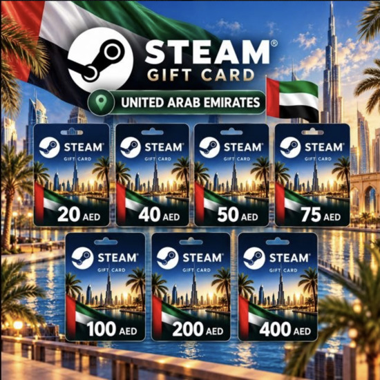 Steam UAE AED Top-Up Code / Steam Card Dubai 20-400 AED photo 1