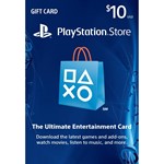 PSN 10$  PLAYSTATION NETWORK  GIFT CARD 10  USD USA