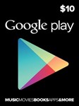 Google Play Gift Card 10$ 10 USD