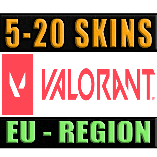 VALORANT | 5 - 20 SKINS | EU - REGION ✅ WARRANTY 🔥