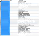 Database of building materials in the MySQL format.