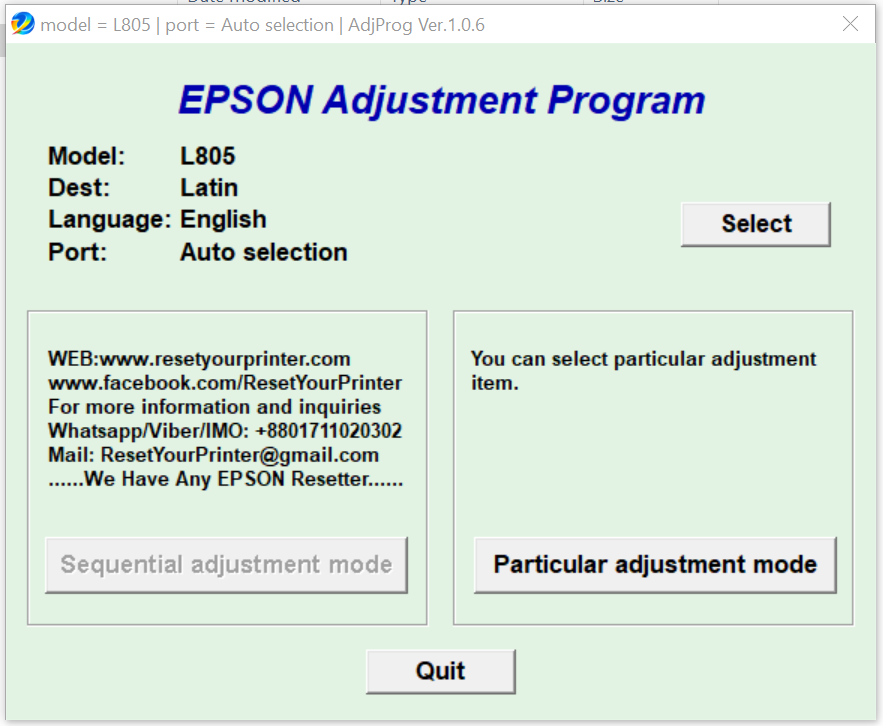 L1800 adjustment program