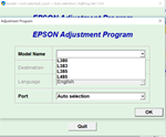 Epson L380, L383, L385, L485 Adjustment Program