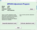 Epson L405 Adjustment Program