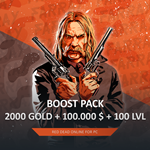 RDO 🧽 2000 ЗОЛОТА 💰 100.000 $ 🌐 100 LVL 🤠 RED DEAD