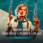 RDO 🧽 1500 ЗОЛОТА 💰 75.000 $ 🌐 75 LVL 🤠 RED DEAD