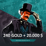 RDO 🧽 240 ЗОЛОТЫХ СЛИТКОВ 💰 20.000 $ RED DEAD 🤠 RDR