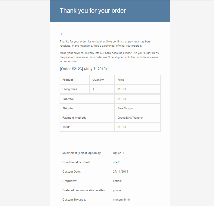 Checkout field editor. Checkout field editor
