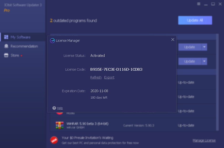 Update 3.5. Крафт Репортс ключ. Pup/software Updater. IOBIT software Updater Pro.