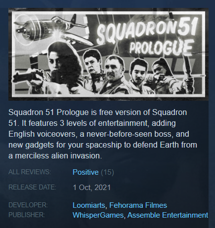 Squadron 51 - Prologue (Steam Key/Region Free/ROW) + 🎁