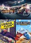 Moto Rush GT  Urban Flow  Train Traffic Manager