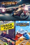 Moto Rush GT  Urban Flow  Train Traffic Manager