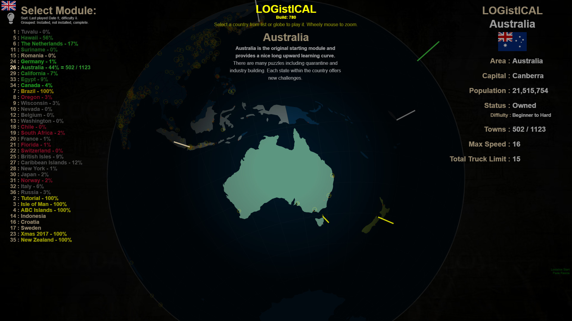 Global list. Logistical: ABC Islands. Logistical 3 Earth как обойти карантин.
