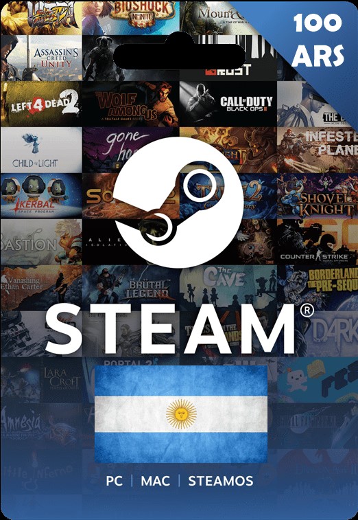 Steam Wallet ✅ 100 ARS GIFT CARD ⭐️ ARGENTINA