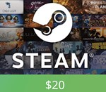 * Steam Gift Card $20 * Steam Ключ * Оман