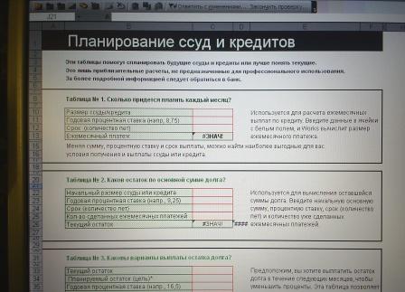 Планирование ссуд и кредитов (Финансовый Калькулятор)