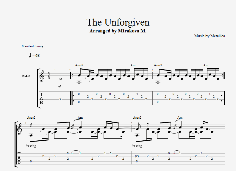 Metallica - The Unforgiven