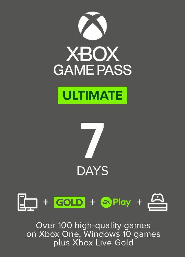Купить xbox game pass ultimate 7 дней любой регион Фотография xbox game pass ultimate 7 дней любой регион