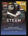 ✅ Подарочная карта Steam Wallet - €10 EUR (регион ЕС)