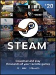 ✅ Подарочная карта Steam Wallet - €20 EUR (регион ЕС)