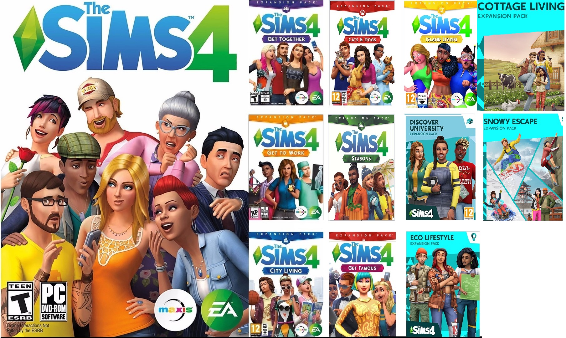 Buy The Sims 4 + 22 DLC ONLINE+ Gallery EA app PC/Mac cheap, choose ...