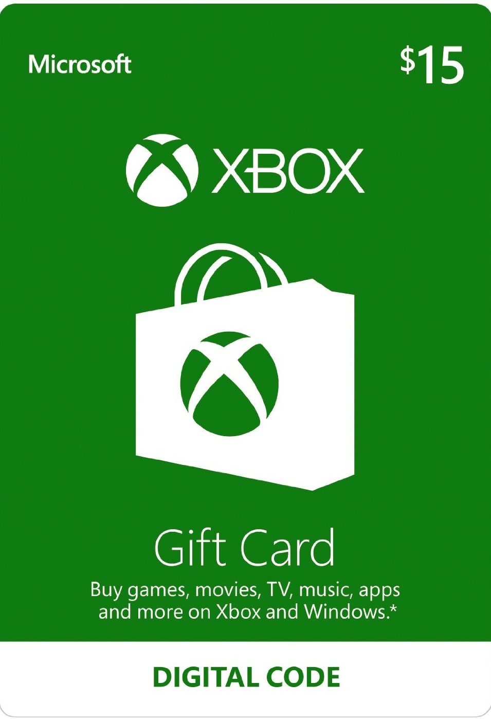 Xbox Microsoft Gift Card $15 (USA) + GIFT 🎁