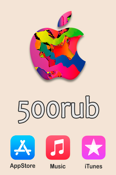 🍏 iTunes Apple App Store Gift Card 500 Rubles ( RU )🎁