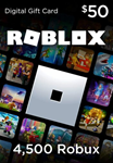 *Roblox Gift Card 50 $ USD 4500 Робуксов Ключ США + *