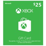 Xbox Microsoft Gift Card 25 $ USD США + ПОДАРОК 🎁