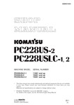 Komatsu PC228US-2, USLC-1, 2 Shop Manual