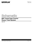 Caterpillar D9T Schematic Power Train System