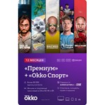Okko премиум+спорт 12 месяцев(код) Окко тв tv