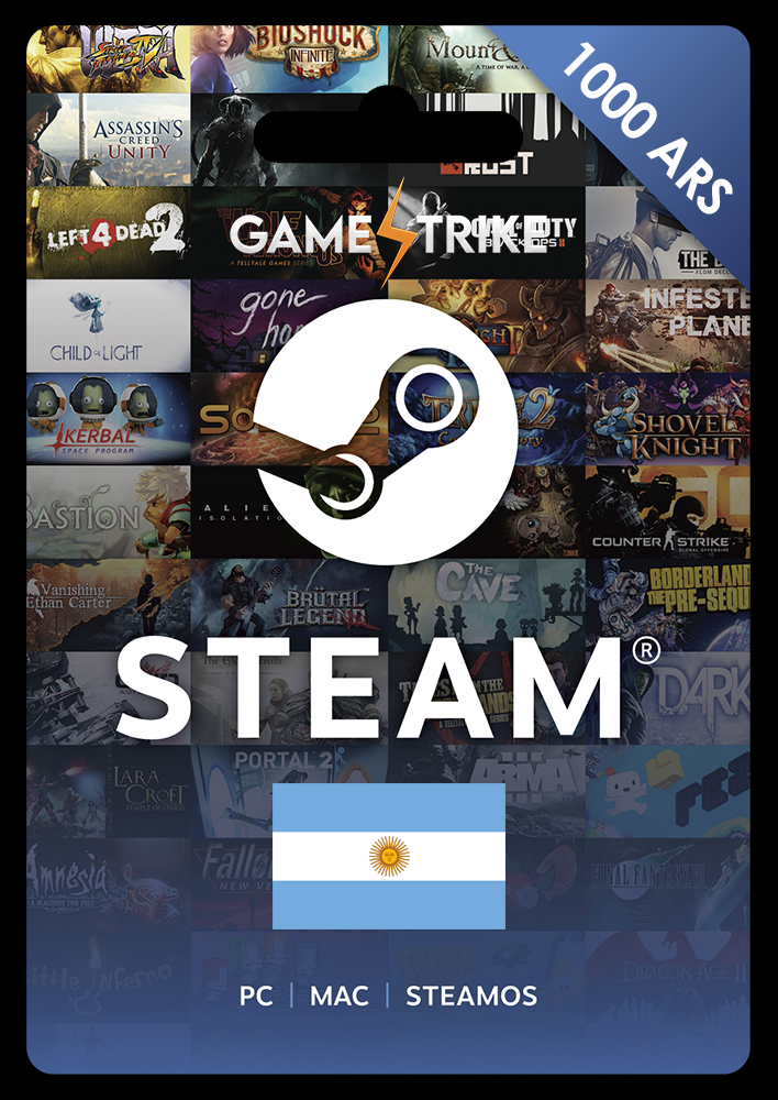 STEAM ARGENTINA (ARS)🔥FILL UP ✅AUTO DELIVERY🚀