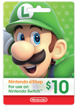 NINTENDO eShop $10  GIFT CARD USA