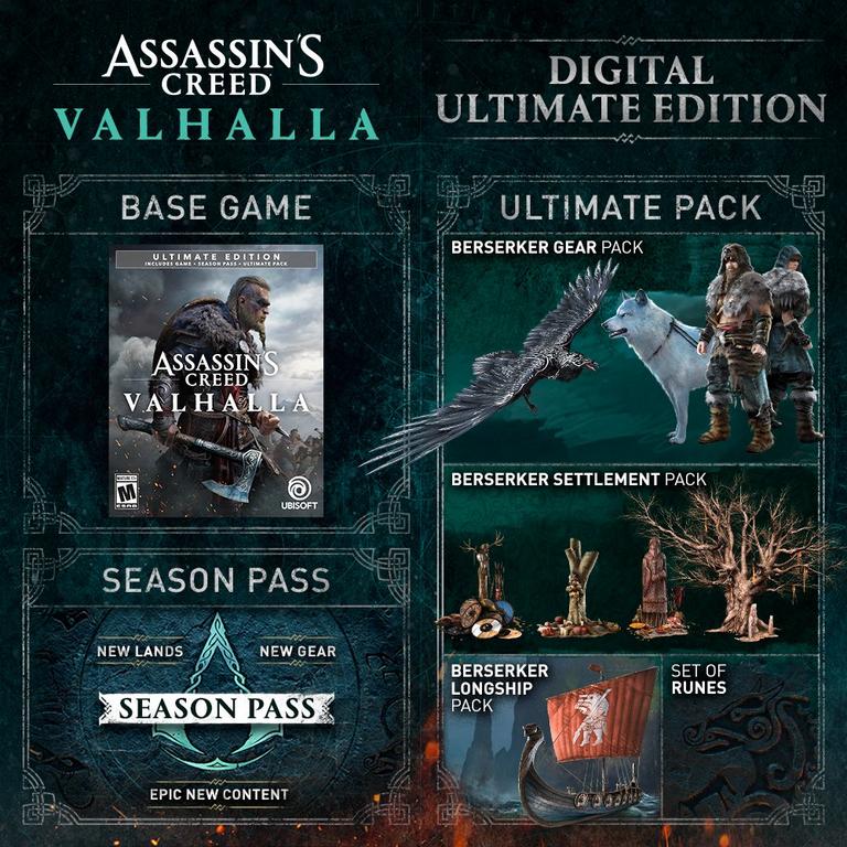 ASSASSIN´S CREED VALHALLA ULTIMATE+GLOBAL+ALLDLC LIFE🔵
