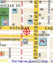 Map of Rostov-on-Don for SmartComGPS