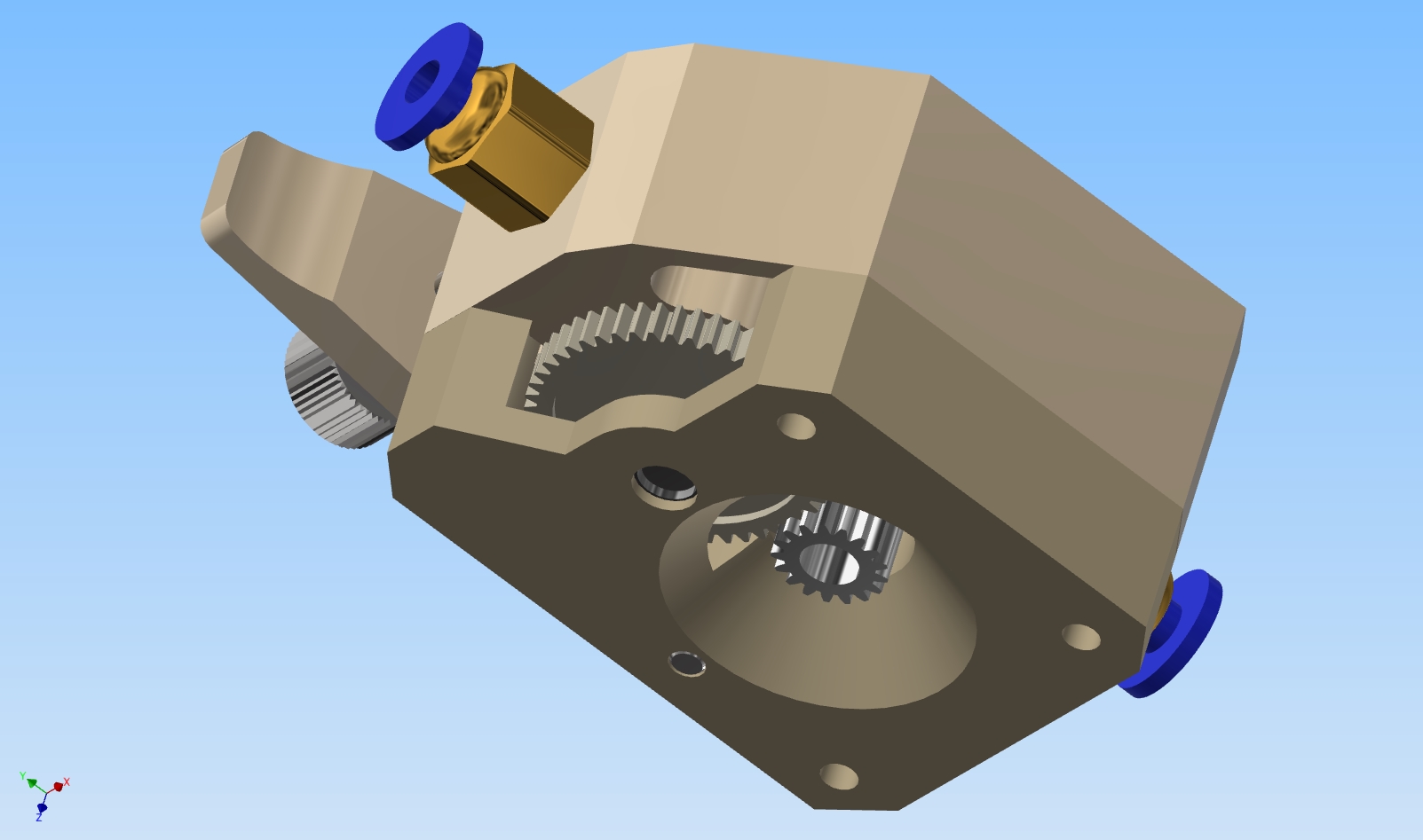 3D model BMG extruder for 3D printer