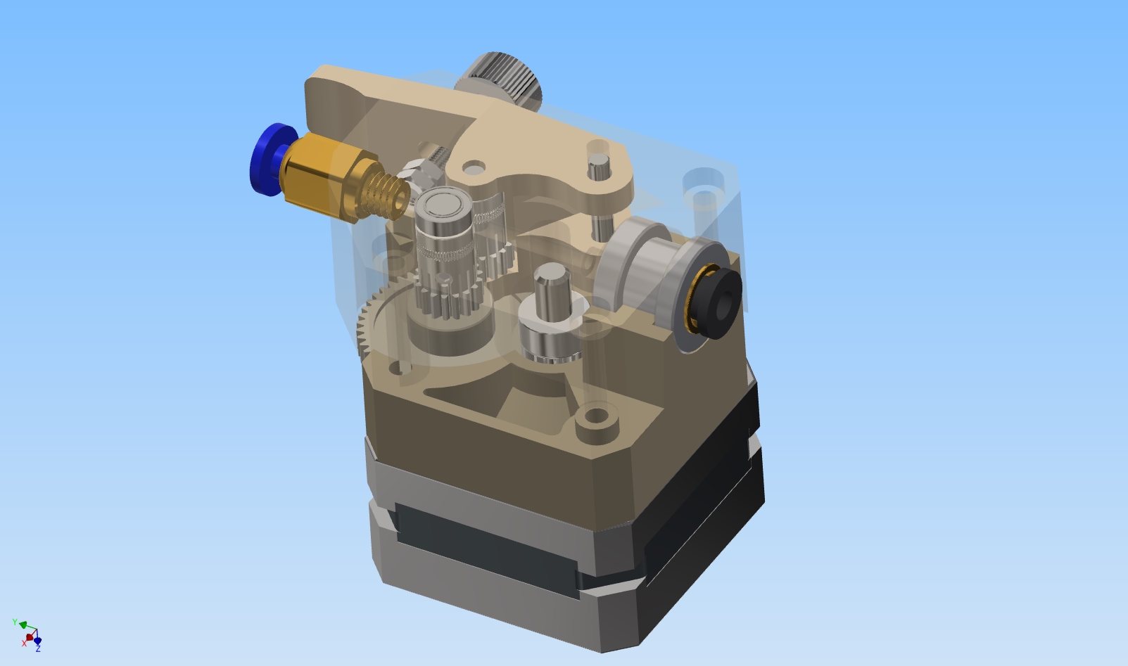 3D model BMG extruder for 3D printer