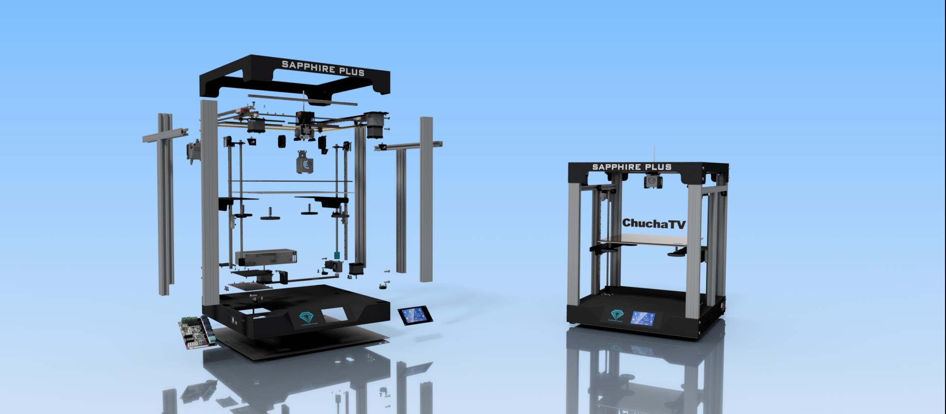 3D model of modernization Twotrees Sapphire Plus V1.1