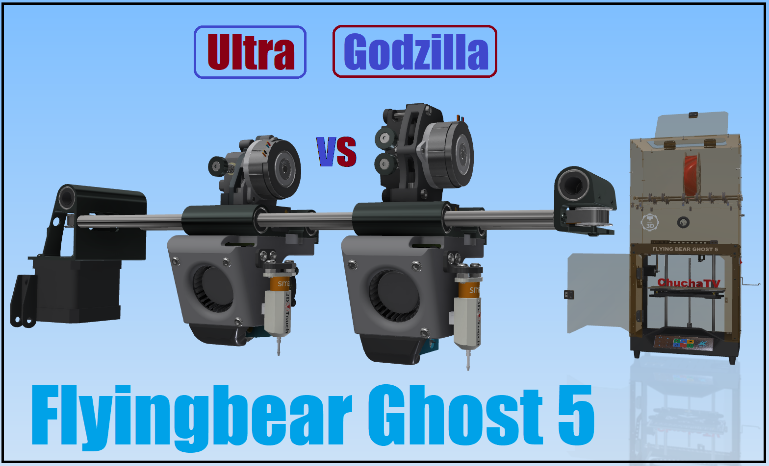 3D Model Direct extruder Godzila Flyingbear Ghost 5