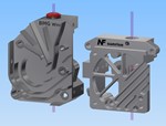 3D модель Директ экструдера NF-sunrise для 3D принтера
