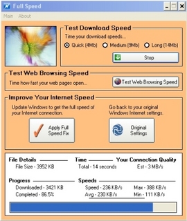 Full Speed 3.3+crack - увеличит вашу скорость интернета