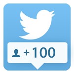 100 подписчиков Twitter