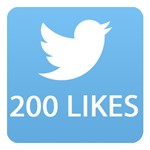 200 likes Twitter