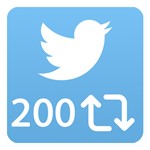 200 ретвитов Twitter