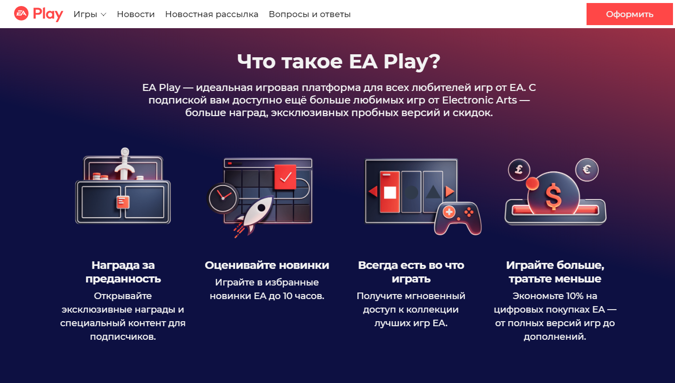 Карта ea play
