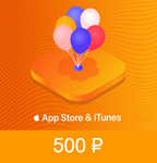 APPLE ID Карта пополнения баланса iTunes 500 Руб код ✅