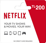 🇹🇷 200 TL Код Netflix Турция Подарочная Карта